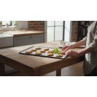 Sütőlemez, 53x32,5 cm, 45°felhajtás, de Buyer, alumínium