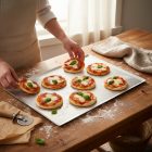 Sütőlemez, 60x40 cm, 45°felhajtás, de Buyer, alumínium