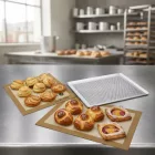 Perforált sütőlemez 40x30 cm perforált szilikon sütőlappal – pék és cukrász szett