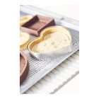 Sütőlemez, perforált, 53x32,5 cm, 45°felhajtás, de Buyer, alumínium