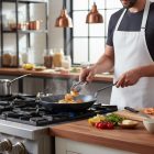 Serpenyő 32 cm kékacél a de Buyer-től