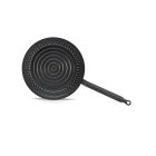 Gesztenye sütő serpenyő oldalsó lyukakkal 28 cm kékacél a de Buyer-től