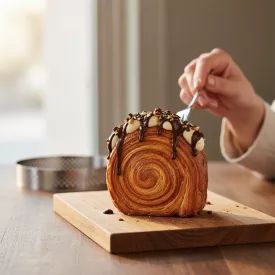 Tartlet karika, perforált, 12,5x2 cm - de Buyer