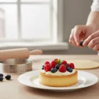 Tartlet karika, perforált, 8,5x2 cm - de Buyer
