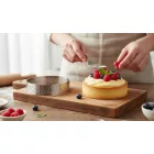 Tartlet karika, perforált, 8,5x2 cm - de Buyer