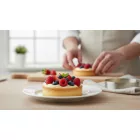 Tartlet karika, perforált, 10,5x2 cm - de Buyer