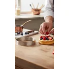 Tartlet karika, perforált, 10,5x2 cm - de Buyer