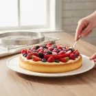 Tartlet karika, perforált, 20,5x2 cm - de Buyer