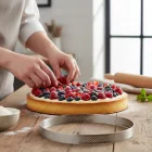 Tartlet karika, perforált, 24,5x2 cm - de Buyer
