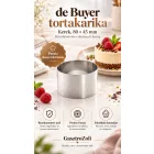 Tortakarika, kerek, 80x45 mm, rozsdamentes - de Buyer