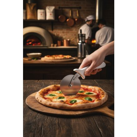 Pizzaszeletelő 10 cm kerék átmérő, 24 cm,