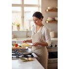 Mineral B omlettsütő vasserpenyő 24 cm rozsdamentes nyéllel