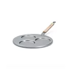 Mineral B Bois 3 fészkes blini vas palacsintasütő bükkfa nyéllel 27 cm, de Buyer