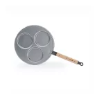 Mineral B Bois 3 fészkes blini vas palacsintasütő bükkfa nyéllel 27 cm, de Buyer