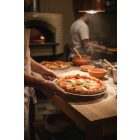 Pizzasütő, 28 cm, perforált, kerek, alumínium