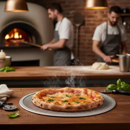 Perforált Alumínium Pizzasütő Lemez 33 cm – de Buyer