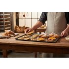 Sütőlemez, tapadásmentes, 40x30 cm, 45°felhajtás, de Buyer, alumínium