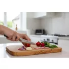 Lion Sabatier Edonist Black fogazott univerzális kés – 12 cm prémium kovácsolt, díszdobozban