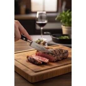   Lion Sabatier Idéal Steakkés 13 cm-es penge – POM Markolattal és Rozsdamentes Szegecsekkel