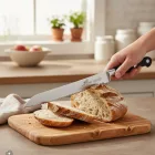 Lion Sabatier Idéal kenyérvágókés 20 cm-es penge – POM Markolattal és Rozsdamentes Szegecsekkel