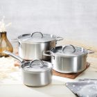 Gyorsforraló- lábas készlet, 6 darabos, Alchimy, de Buyer, rozsdamentes