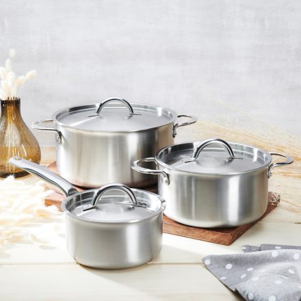 Gyorsforraló- lábas készlet, 6 darabos, Alchimy, de Buyer, rozsdamentes