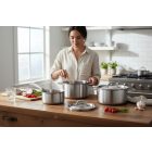 Gyorsforraló- lábas készlet, 6 darabos, Alchimy, de Buyer, rozsdamentes