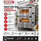 EMAX NGS-1200 gázüzemű statikus sütőkemence – 2 aknás, GN 2/1