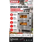 EMAX NGS-1200 gázüzemű statikus sütőkemence – 2 aknás, GN 2/1