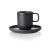 ONE MIDNIGHT 90 ml-es kőporcelán Espresso csésze és alj