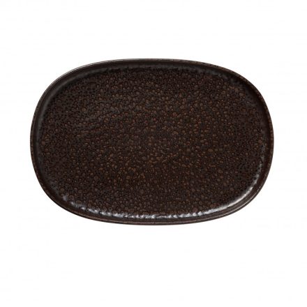 ONE METALLIC BROWN 33x23 cm-es kőporcelán széles sültestál