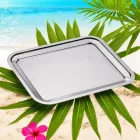 35×28 cm-es Dribbling tálca, tartós anyagból, elegáns tálaláshoz és szervírozáshoz