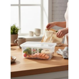   Ételhoró doboz fedővel, 0,8 liter, magyar termék 10 db-os csomag