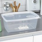 Ételhordó doboz fedővel, 0,8 literes, magyar gyártmány – 10 db-os csomagban