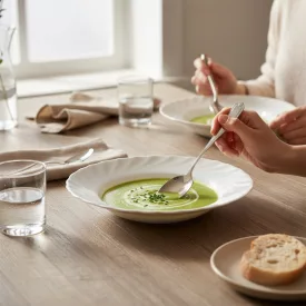 Trianon mélytányér 22,5 cm 0,2 liter, opál üveg