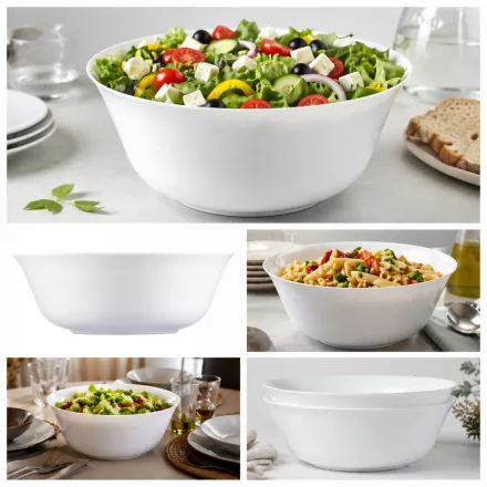 Everyday salátás és tálaló tál 24 cm 2,3 liter temperált üveg