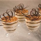 Drop 190 ml átlátszó desszertpohár mousse és puding tálaláshoz