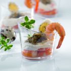 Greek 120 ml BPA-mentes tégely elegáns desszertekhez