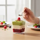 Square 120 ml-es Pohárkrém-desszert tégely, 100 db-os csomag