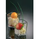 Modern desszert prezentáció Square tégelyben