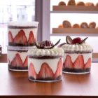 Bucket 210 ml-es pohárkrém-desszert tégely, 100 db-os csomag – átlátszó, higiénikus tálalóedény