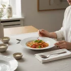 Cadix mélytányér szett 22 cm, 0,5 literes, opál üveg – klasszikus fehér dizájn, strapabíró kivitel