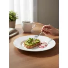 Opál üveg Cadix lapostányér 25 cm – 6 darabos készlet, modern stílusban