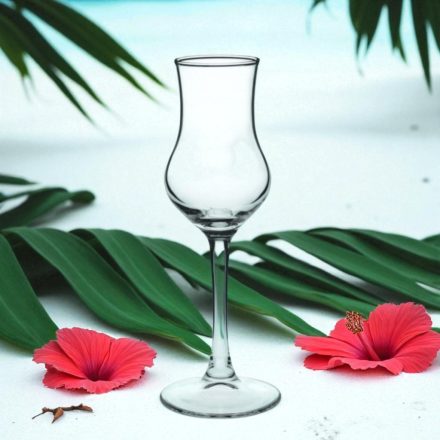 Grappa / pálinkás kóstolópohár 95 ml, vékony peremmel, elegáns üvegből
