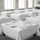 Fehér damaszt asztalterítő 140*100 cm-es