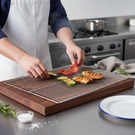 Grillrács, Gn 1/1 53x32,5 cm, de Buyer, rozsdamentes