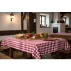 Asztalterítő 140*180 cm piros kockás abrosz