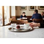 Kávéházi ovális tálca, 29x22 cm, rozsdamentes - Német minőség