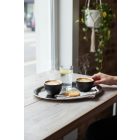 Kávéházi ovális tálca, 29x22 cm, rozsdamentes - Német minőség