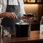 Jégtartó vödör, duplafalú, 10 l, fekete, műanyag